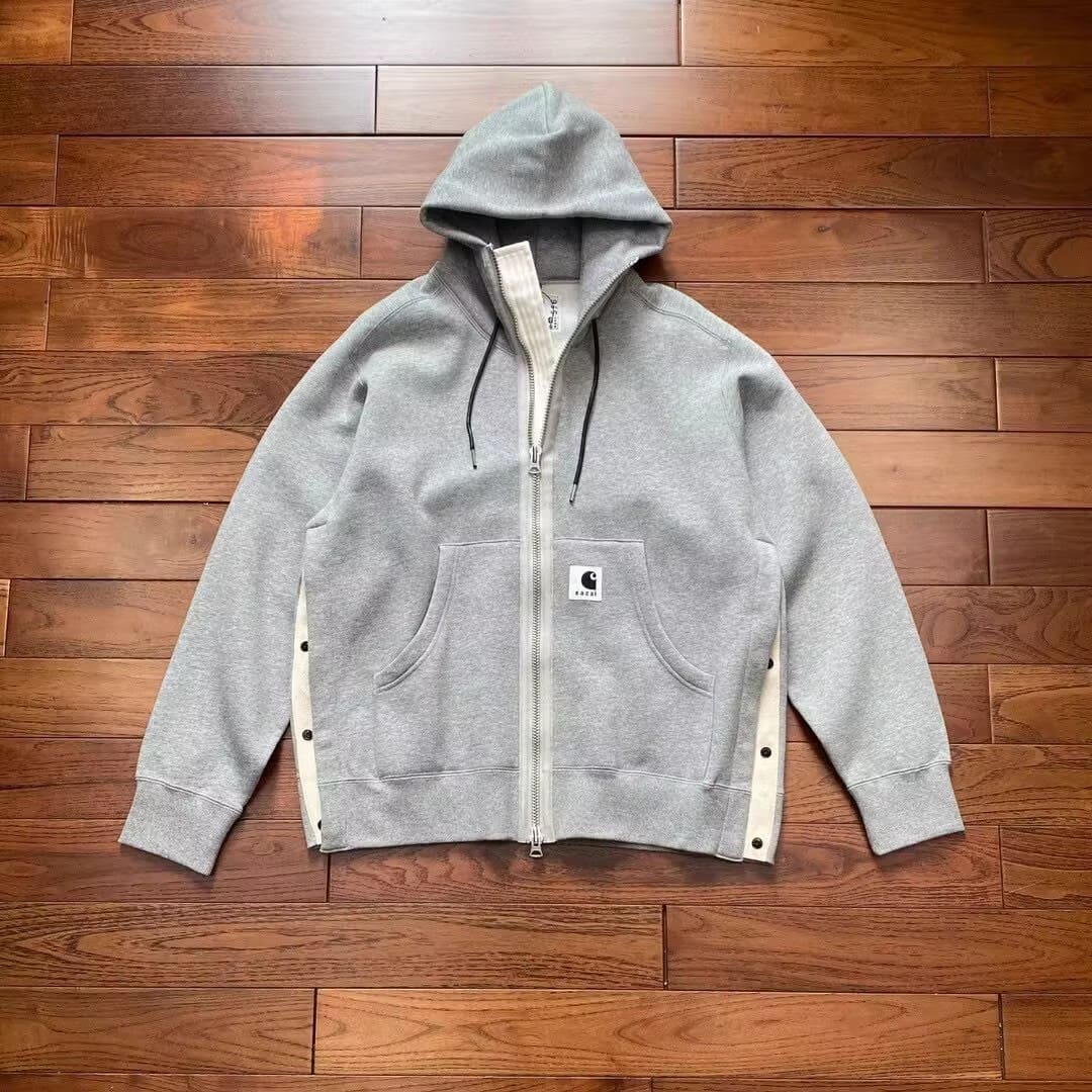 Sacai X Kaha Co-Branded Fleece Hoodie