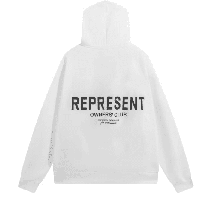 Represent Classic Letter Print Brushed Hoodie for Men and Women