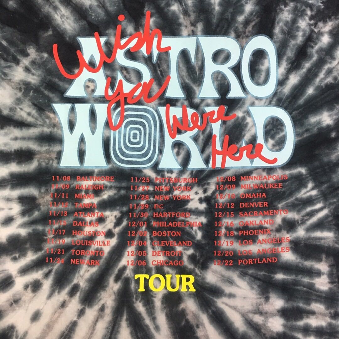 Astroworld Travis Scott Astronaut Tie-Dye T-Shirt