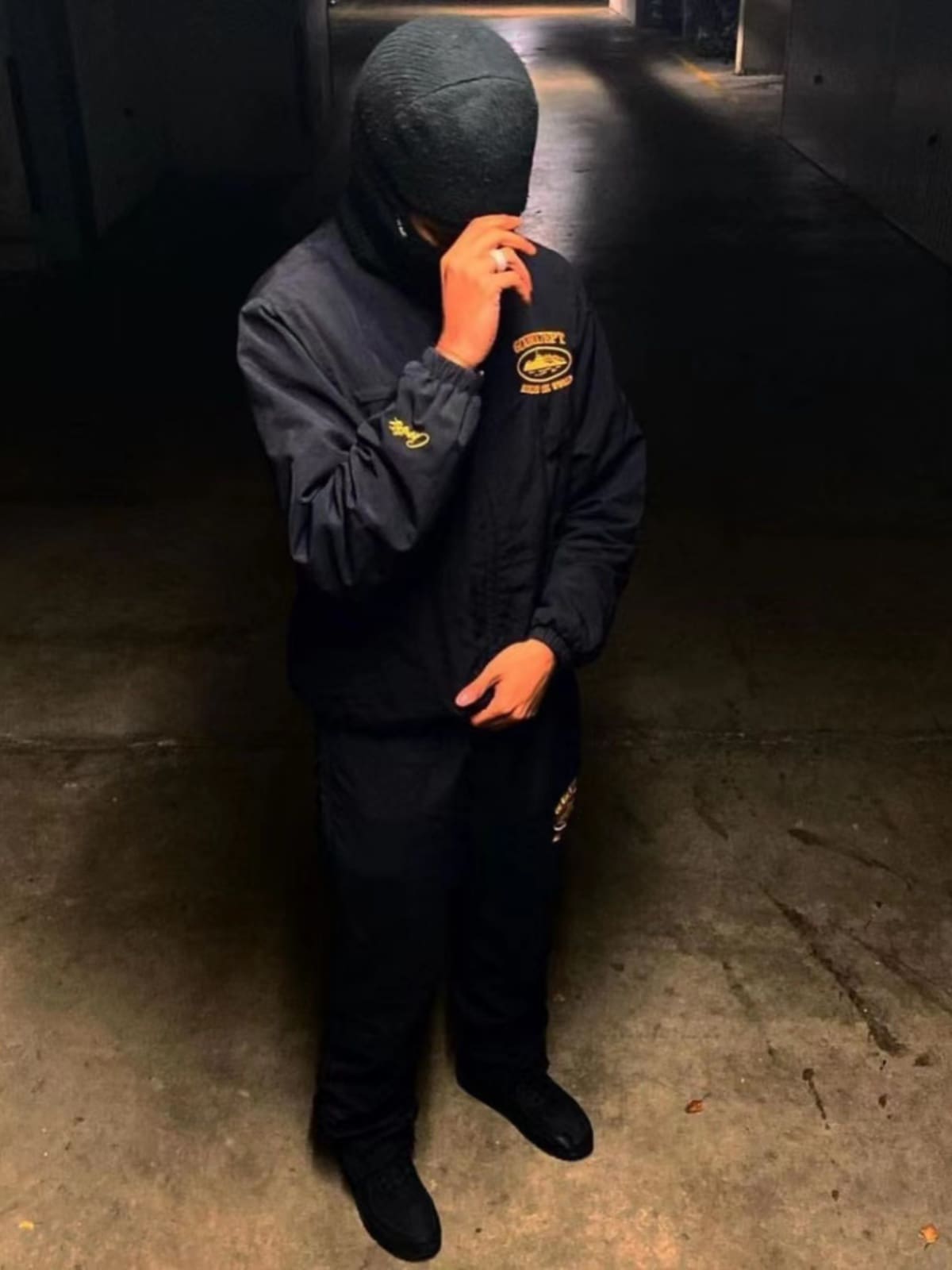 Corteiz Devil Island Warrior Zipper Jacket and Trousers Set