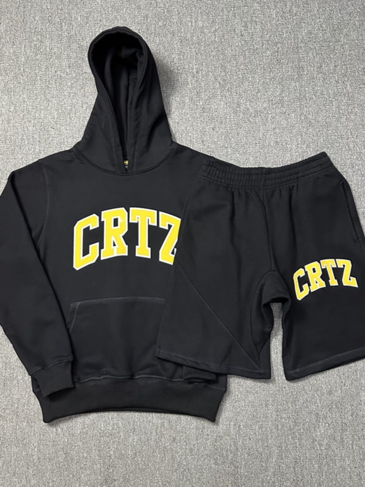 Corteiz Hooded Pullover Street Shorts Sports Set
