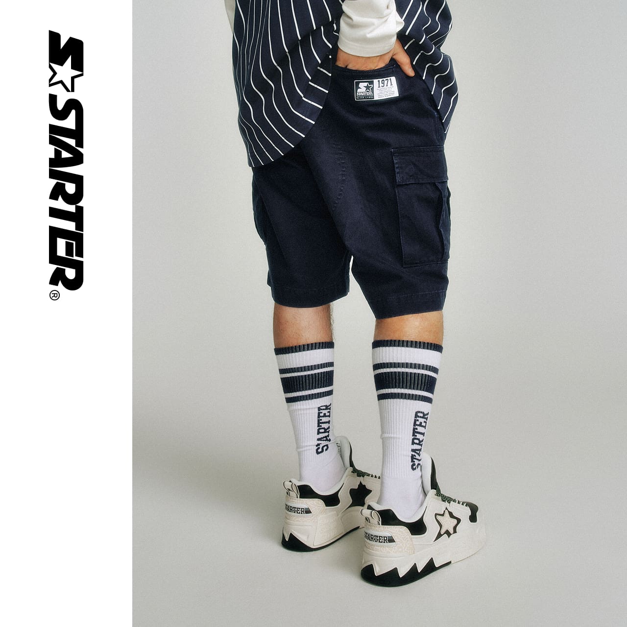 Starter All-Match Large Pocket Casual Cargo Shorts