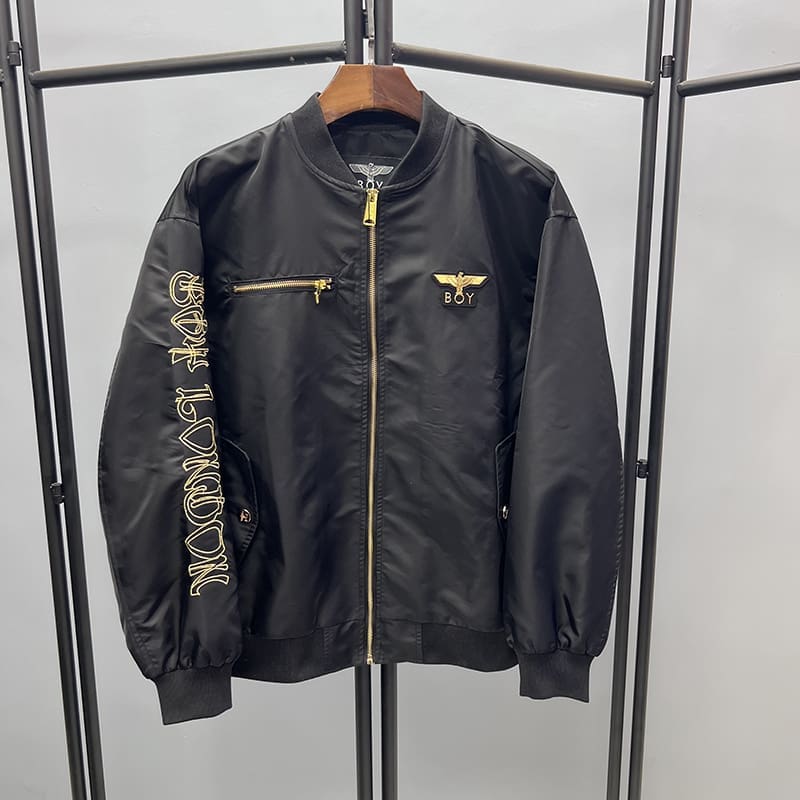 Stand Collar Gold Thread Embroidered Jacket