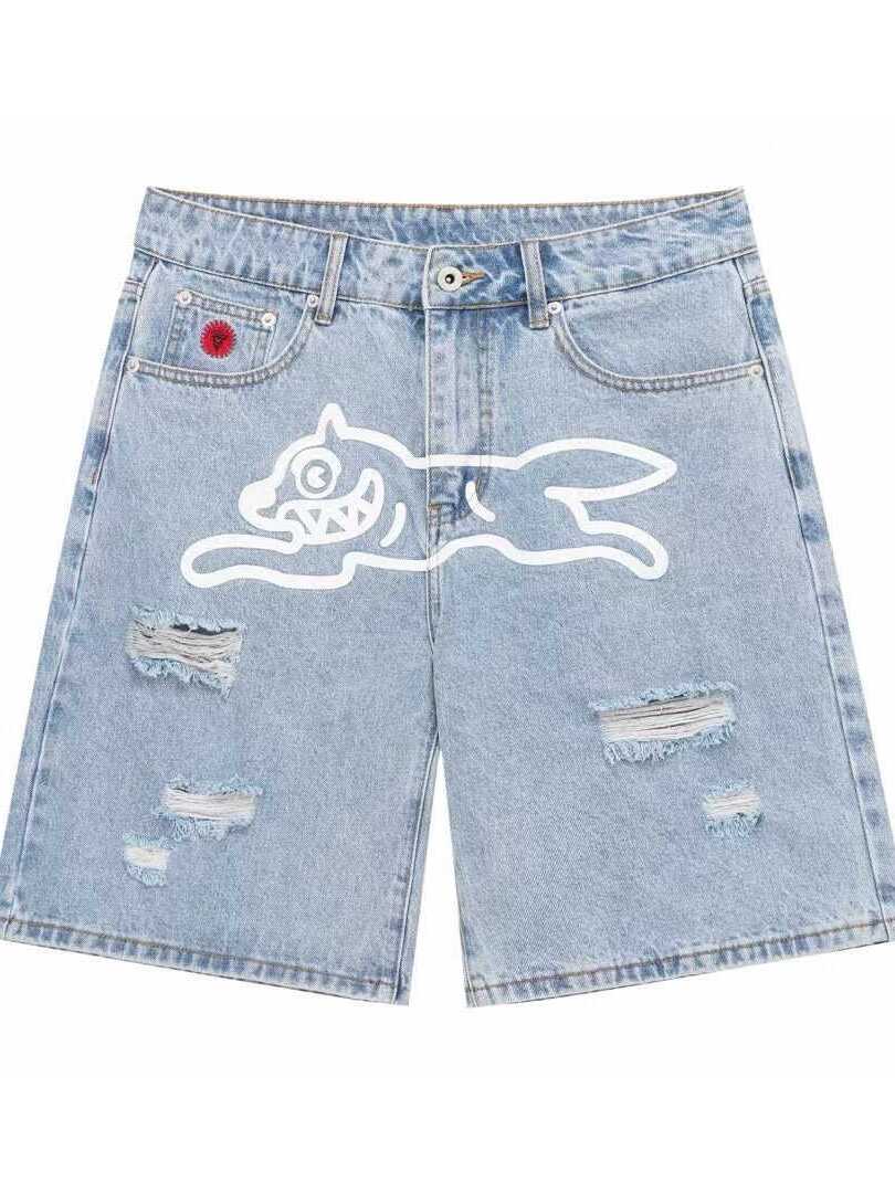 Bbc Flying Dog Denim Shorts