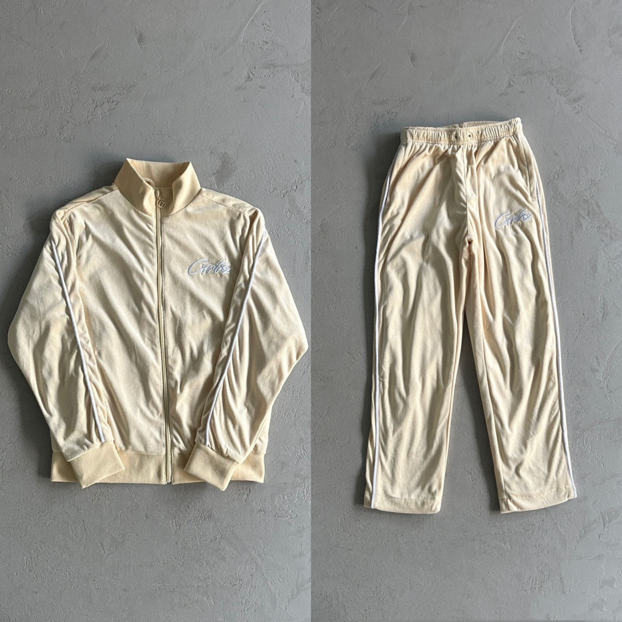 Corteiz Velvet Zipper Coat Set