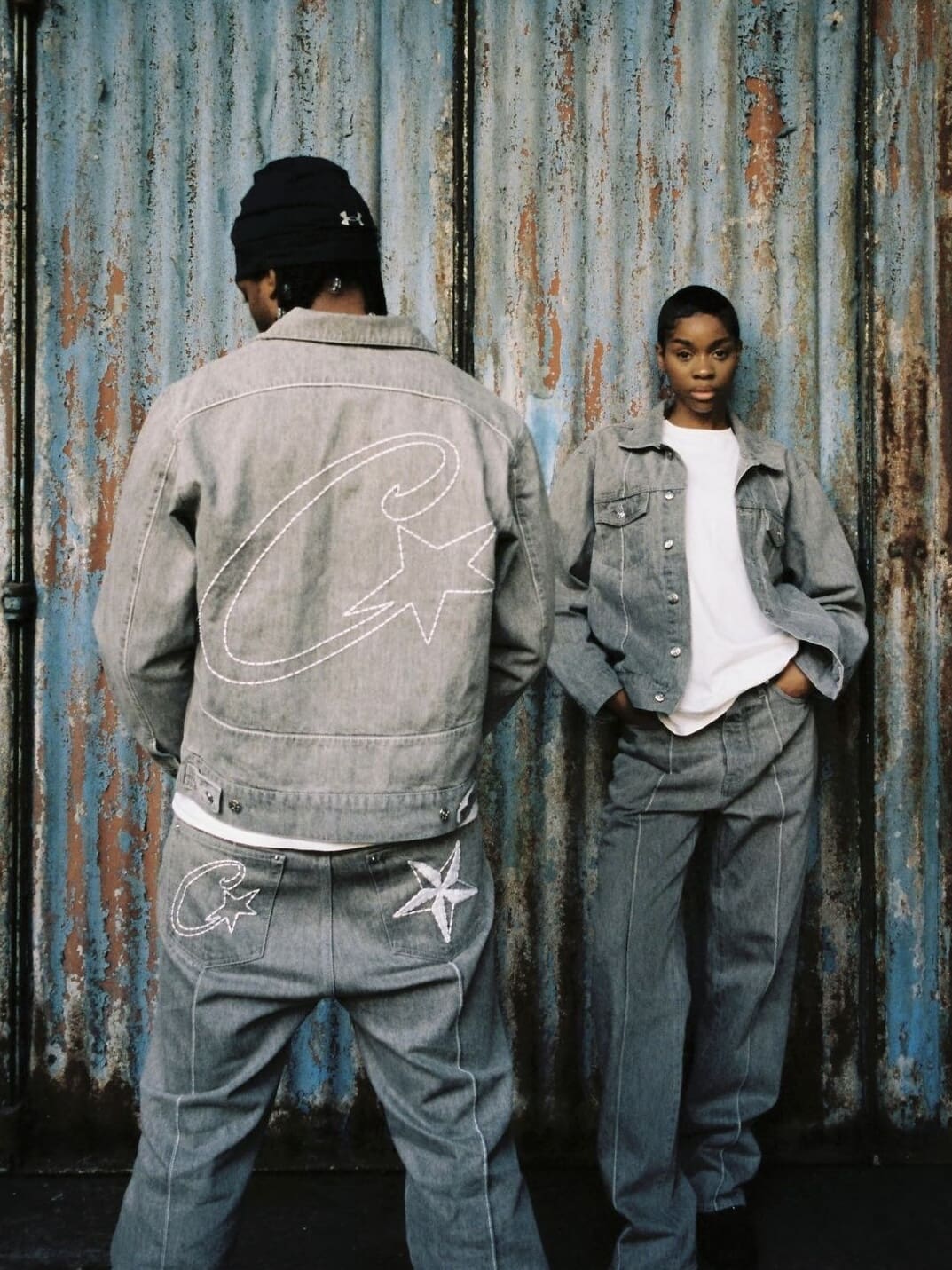 Corteiz Embroidered Five-Pointed Star Denim