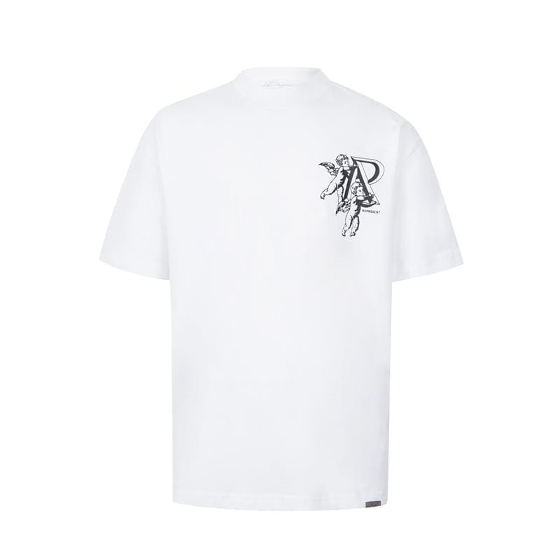 Represent Little Angel Letter R Printed Loose Casual T-Shirt for Men and Women
