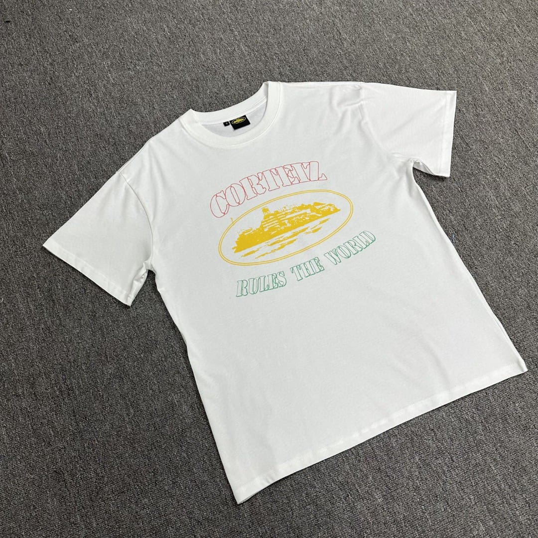 Corteiz Basic Devil Island Letter Print Drill Street Style T-Shirt