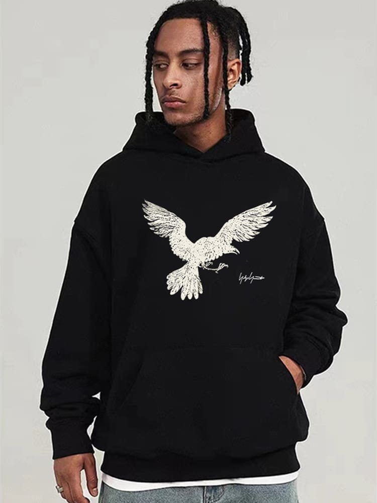 Yohji Yamamoto Eagle Signature Hoodie