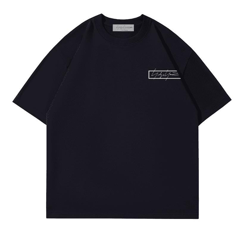 Yohji Yamamoto Box Signature Logo Tee