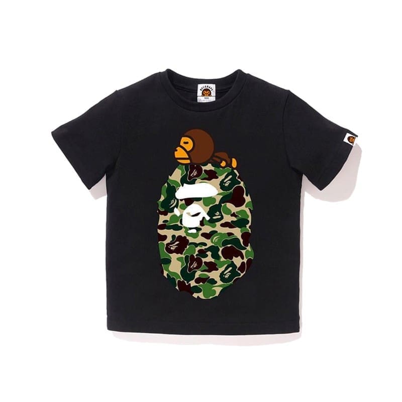 Bape Children’S Clothing Cartoon Camouflage Tee