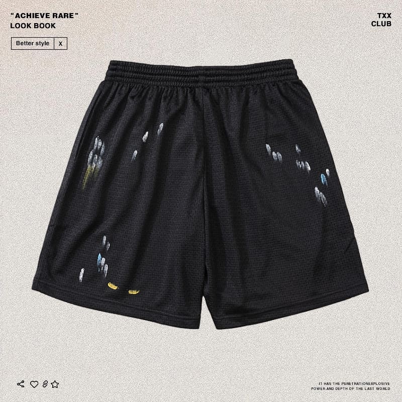 Gallery Dept Hand-Painted Splash Ink Shorts