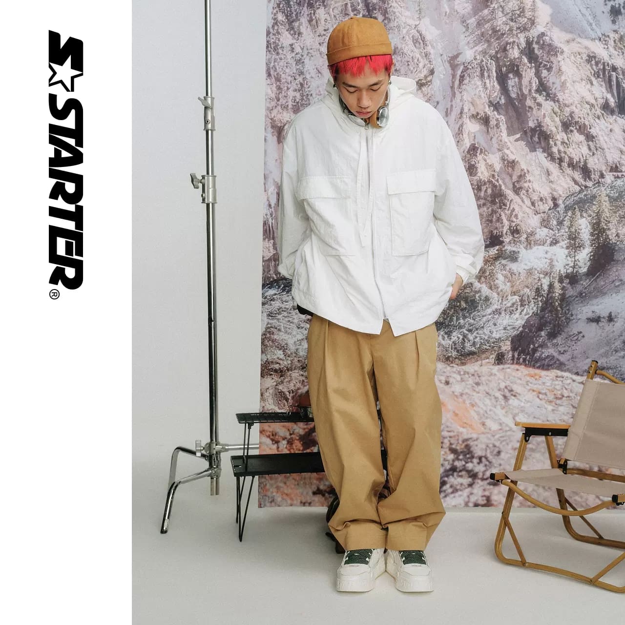 Starter 2023 Spring Outdoor Pleated Casual Men’s Trousers