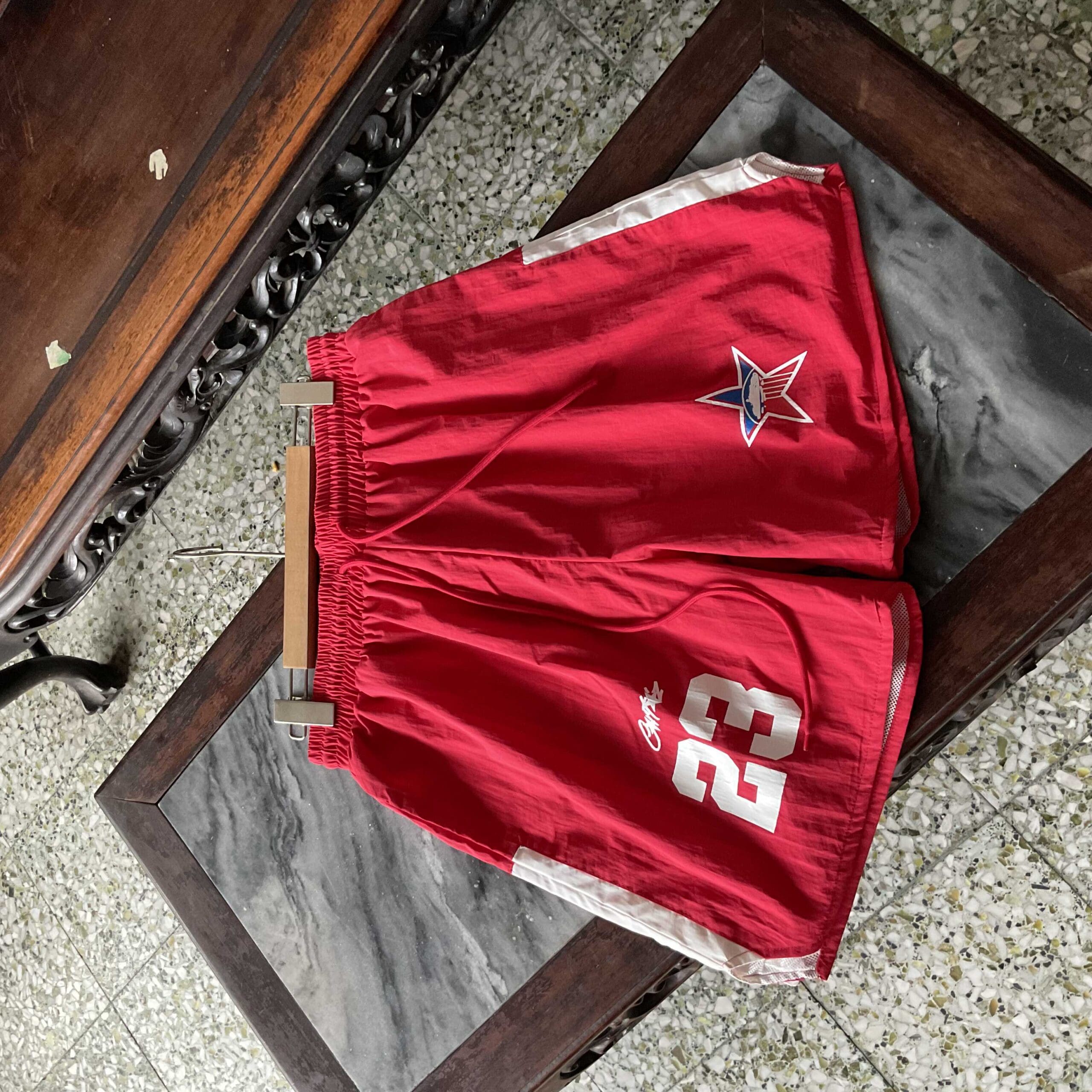 Corteiz Devil Island Letter Logo Shorts Summer Sports Casual Pants