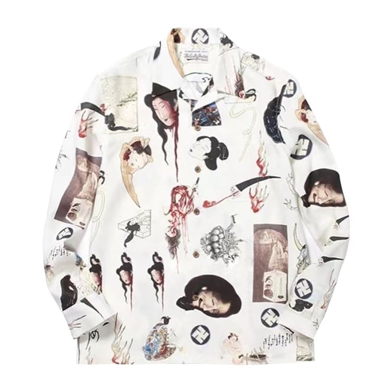 Wacko Maria Hawaiian Style Long Sleeve Shirt