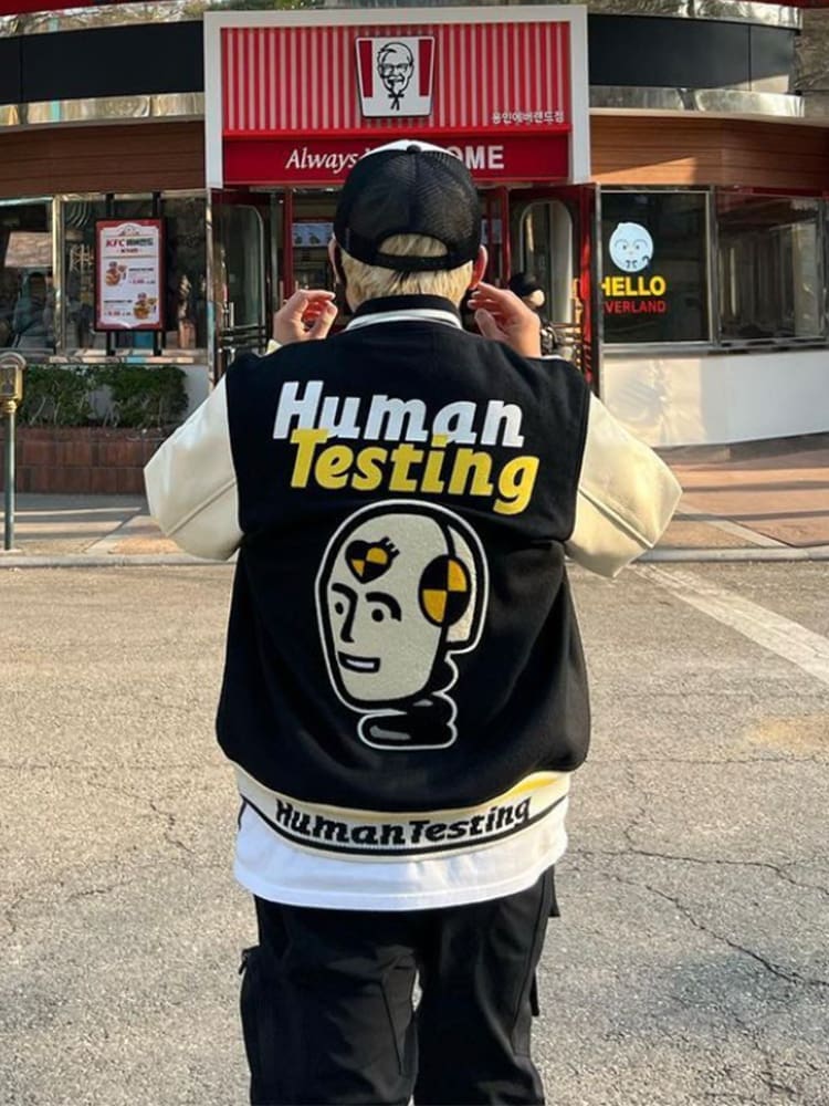 Retro Human Made Cho Baseball Jacket