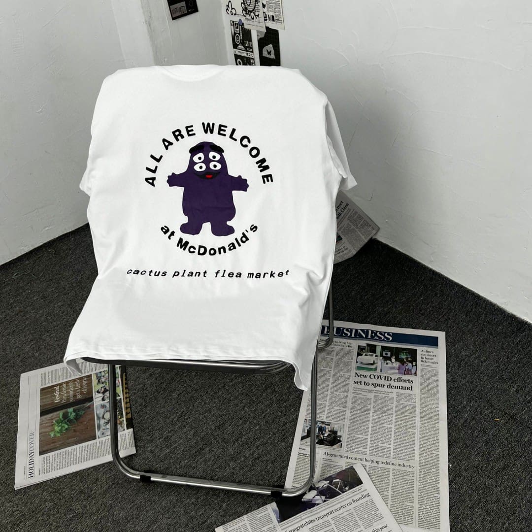 Cpfm.Xyz X Mcdonalds X Cactus Jack Purple Milkshake Tee