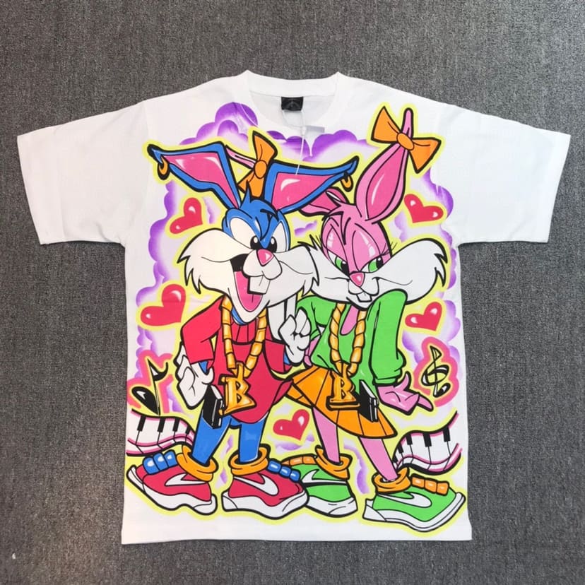 Travis Scott Cactus Jack Rabbit Graffiti T-Shirt