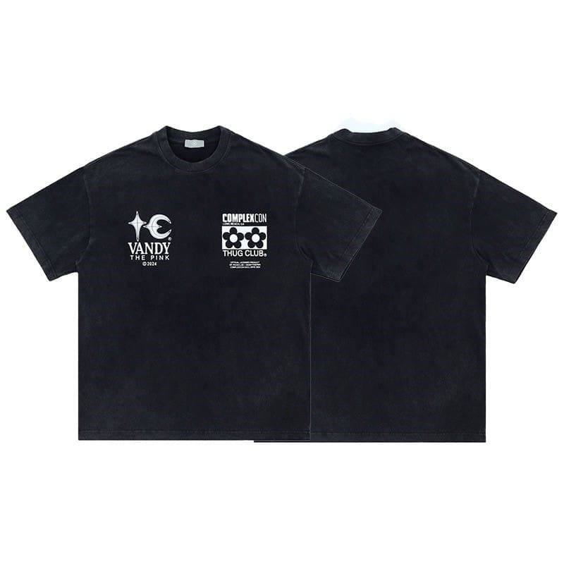 Thug Club Chest Embroidery Half Sleeve Tee