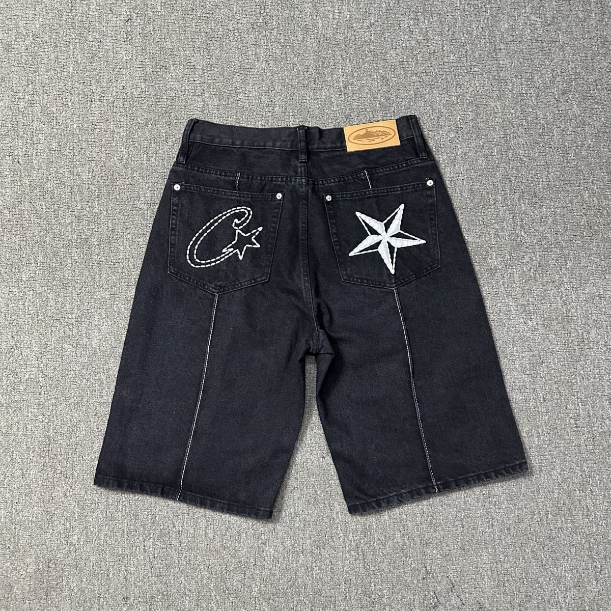 Corteiz Embroidered Five-Pointed Star Denim