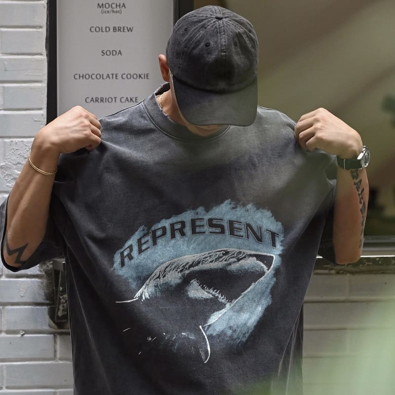 Represent Track Shark Tee