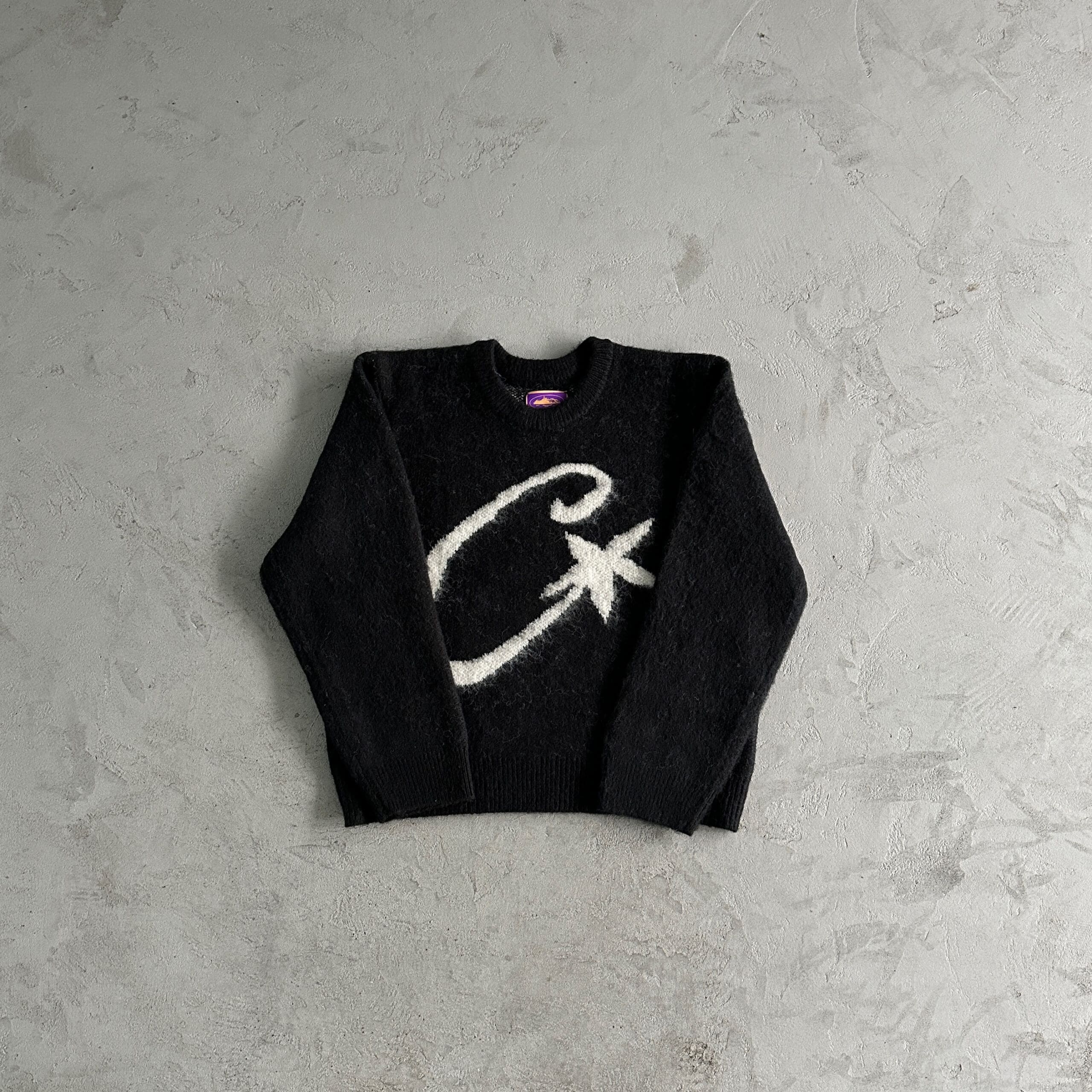 Corteiz Mohair Knit Sweater with Star Pattern