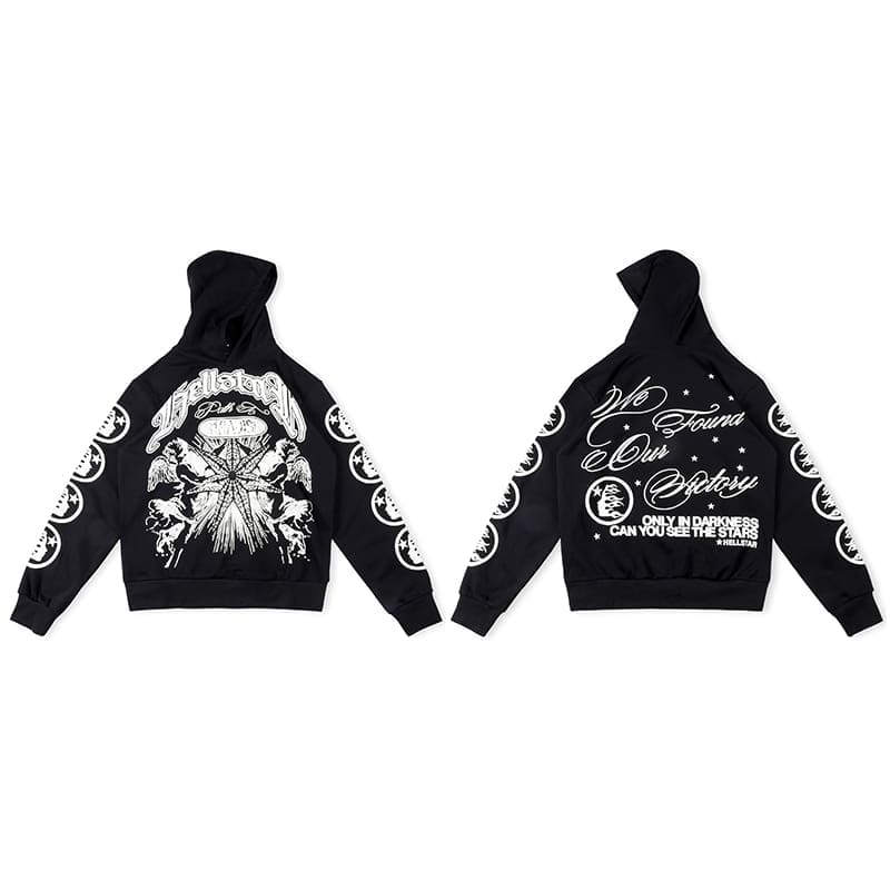 H*lst*r studios marble tie-dye hoodie