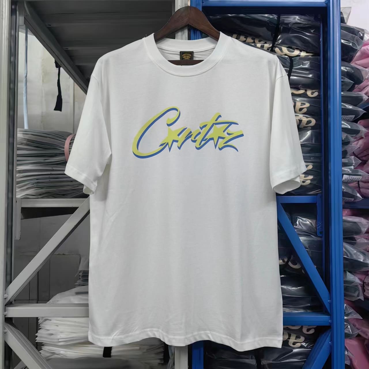 Corteiz Devil Island Printed Cotton Short Sleeve T-Shirt for Men and Women