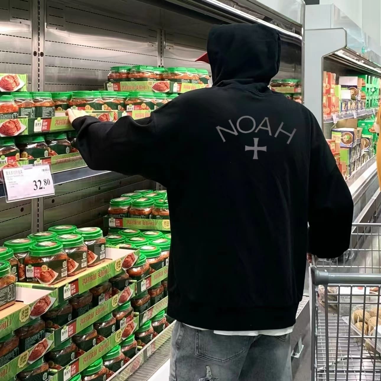 Noah Black Soul Embroidery Hoodie