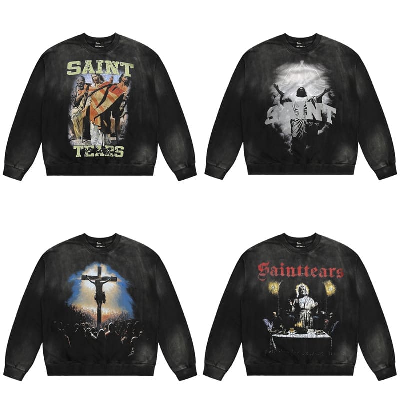 Saint Michael Washed-Out Vintage Hoodie