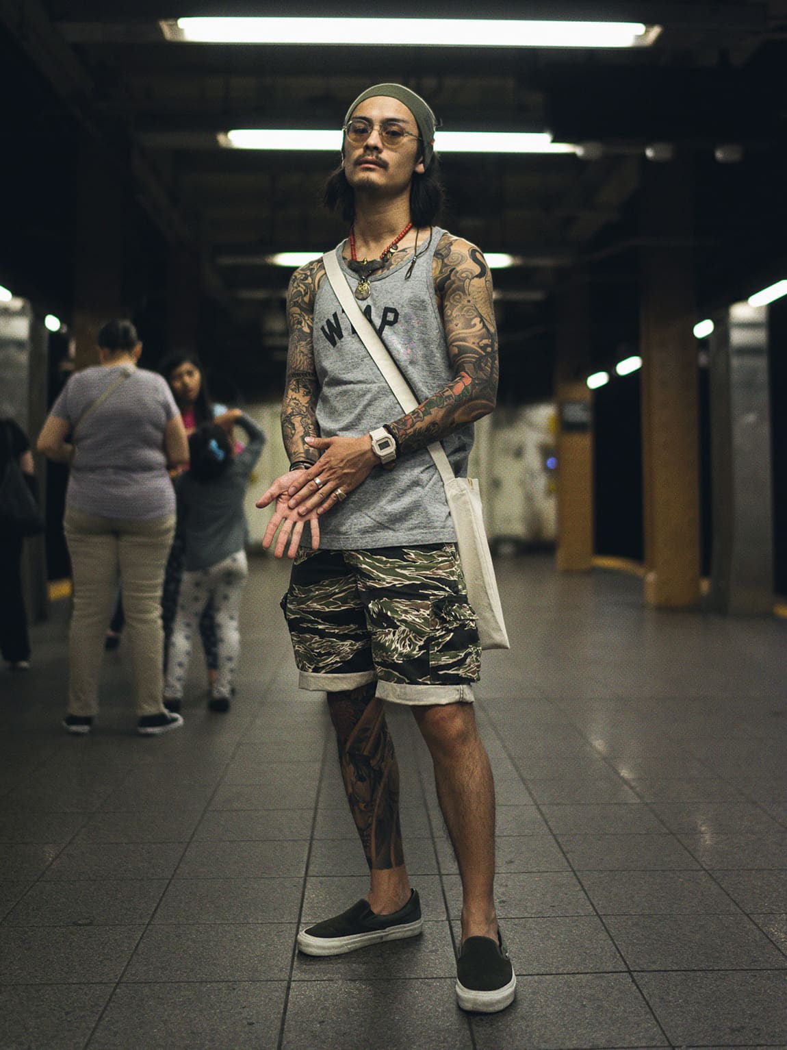 WTAPS 16SS Classic Print Sports Vest Loose Cityboy Waistcoat for Men