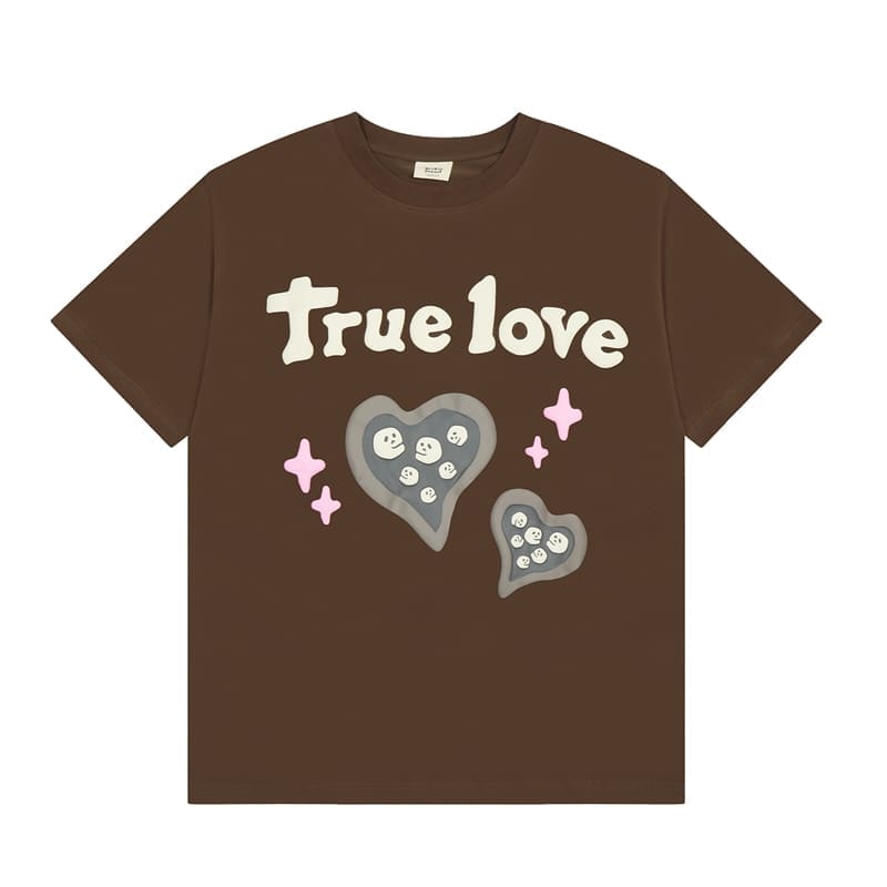 Broken Planet Puff Print Summer Cotton T-Shirt for Men and Women