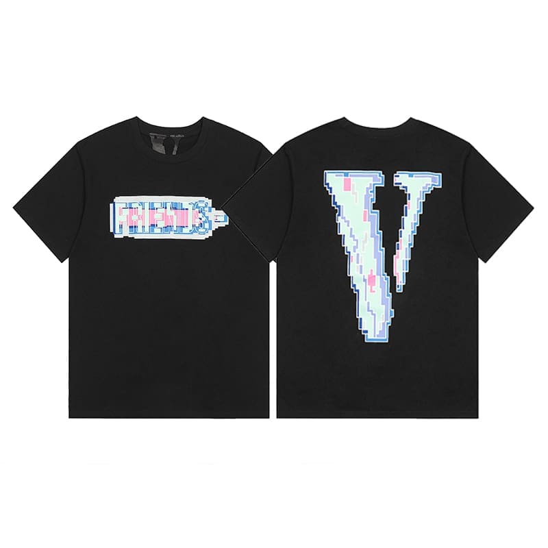 VLONE FOG 999 Juice WRLD Butterfly Print Large V Short Sleeve T-Shirt