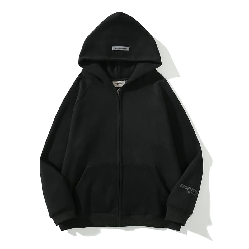 Fog Essentials High Street Zipper Sweater Hooded Coat
