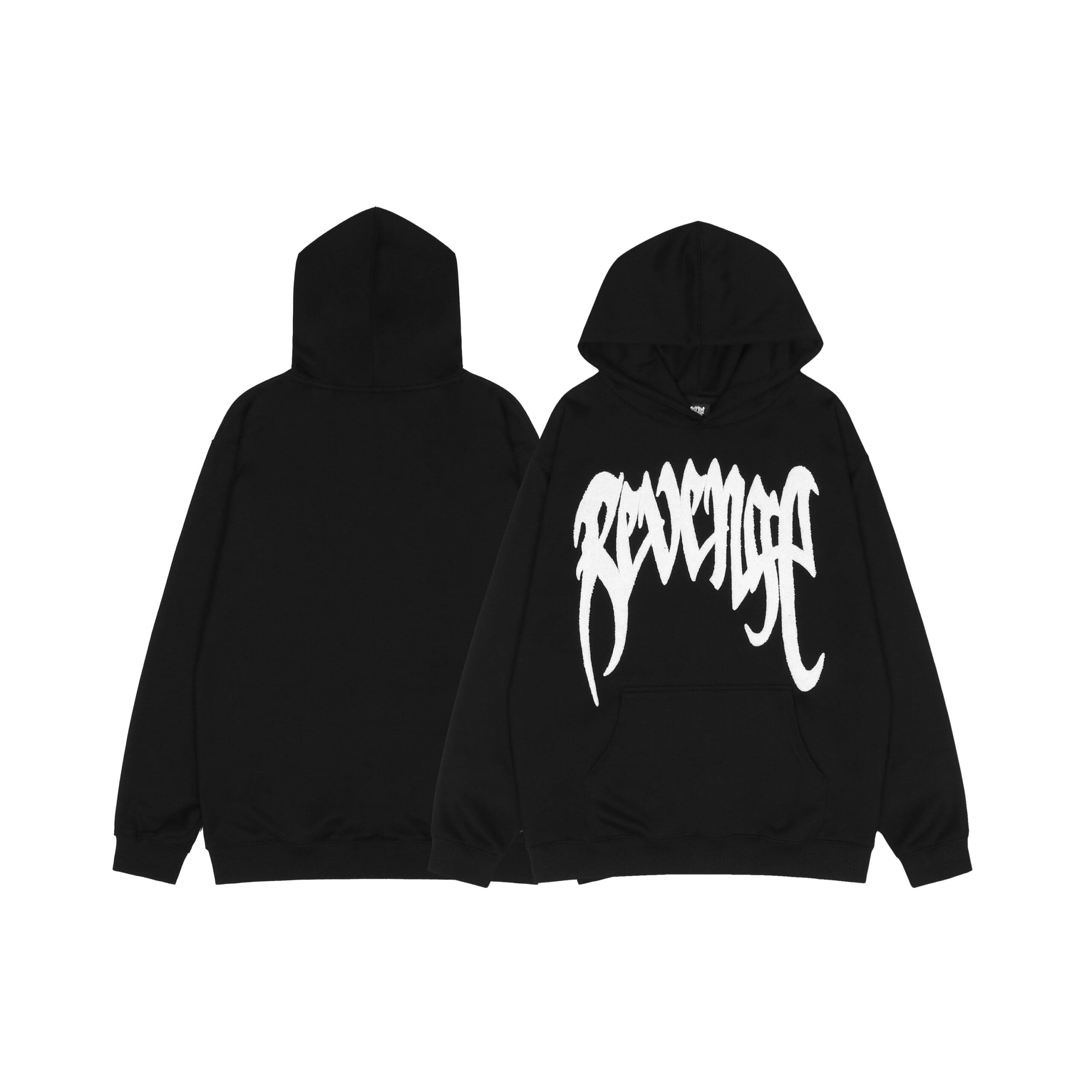 Revenge Style Black Skull Logo Hoodie 2