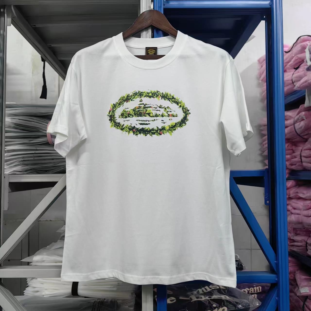 Corteiz Devil Island Printed Cotton Short Sleeve T-Shirt for Men and Women