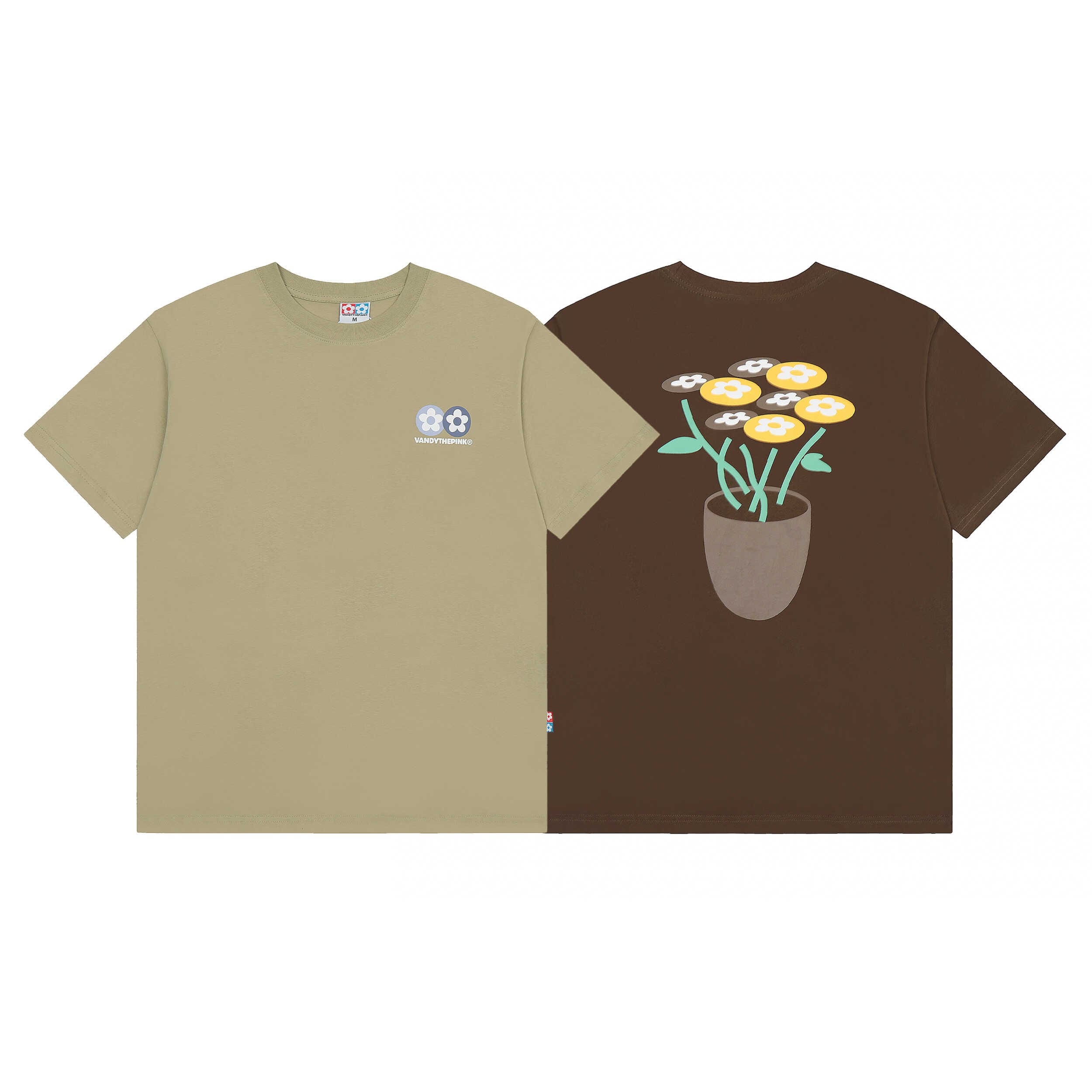 Vandythepink Floral Letter Print Tee