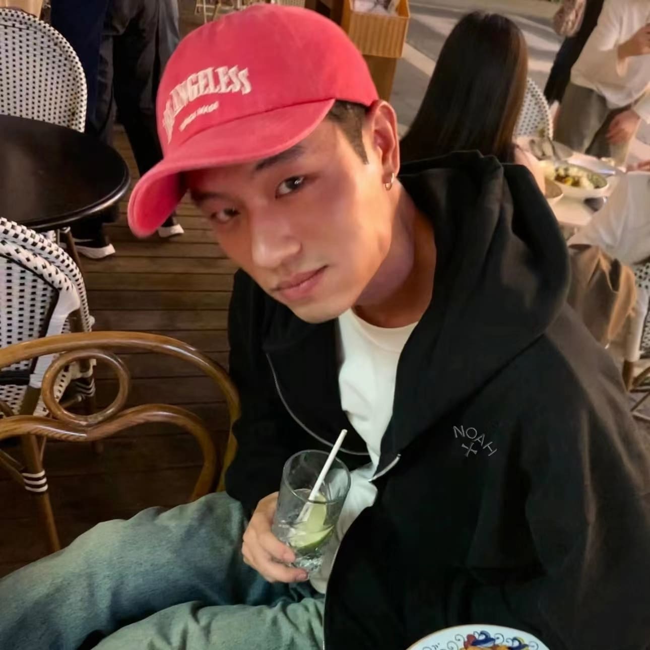 Noah Black Soul Embroidery Hoodie