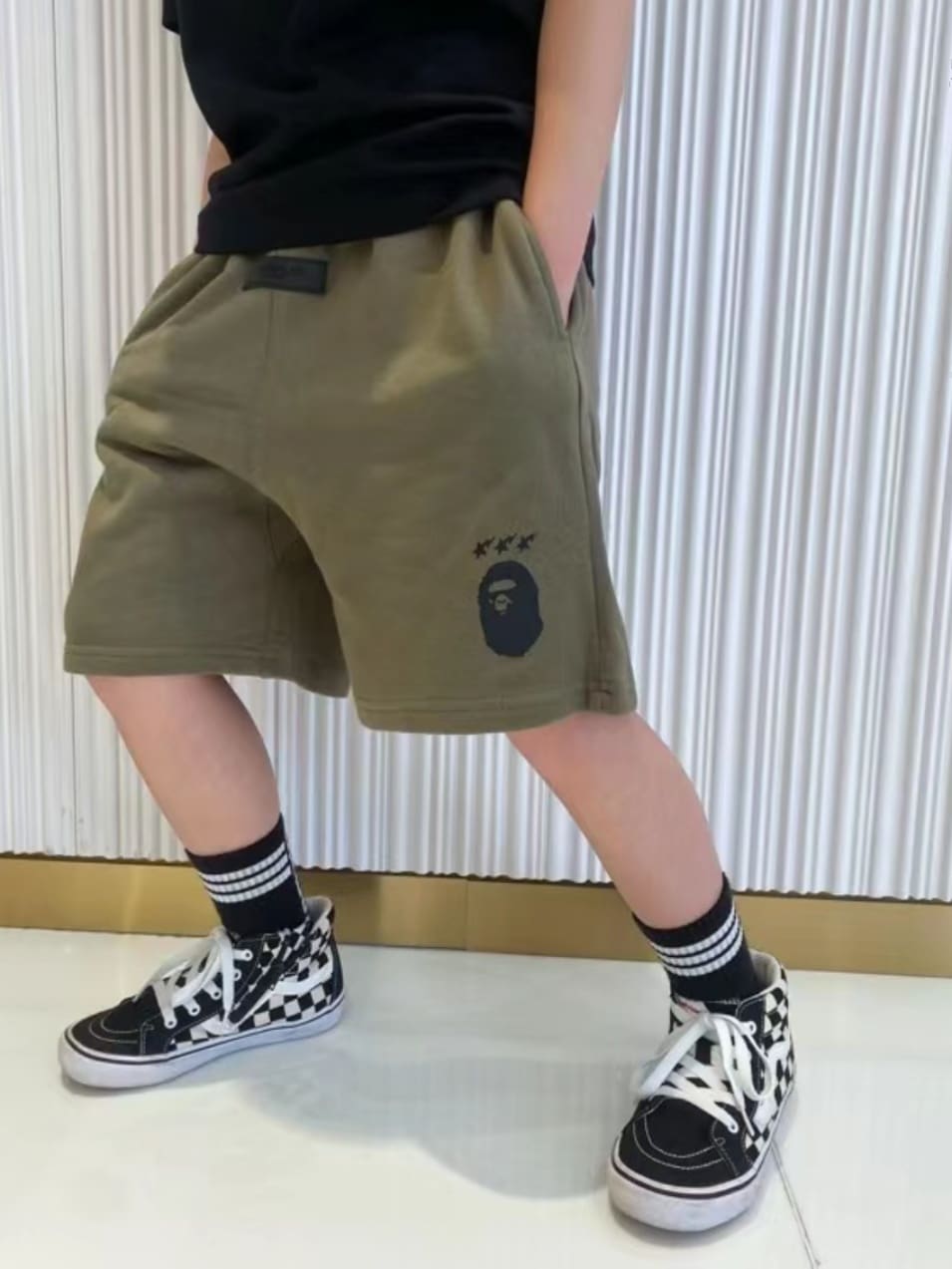 Bape Children’S Cotton Track Pants