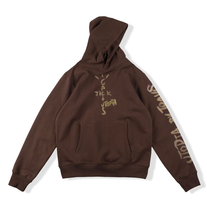 Travis Scott Cactus Jack Hand-Painted Graffiti Portrait Hoodie