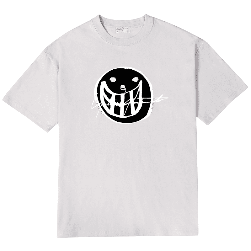 yohji yamamoto destroyed smiley F**e tee