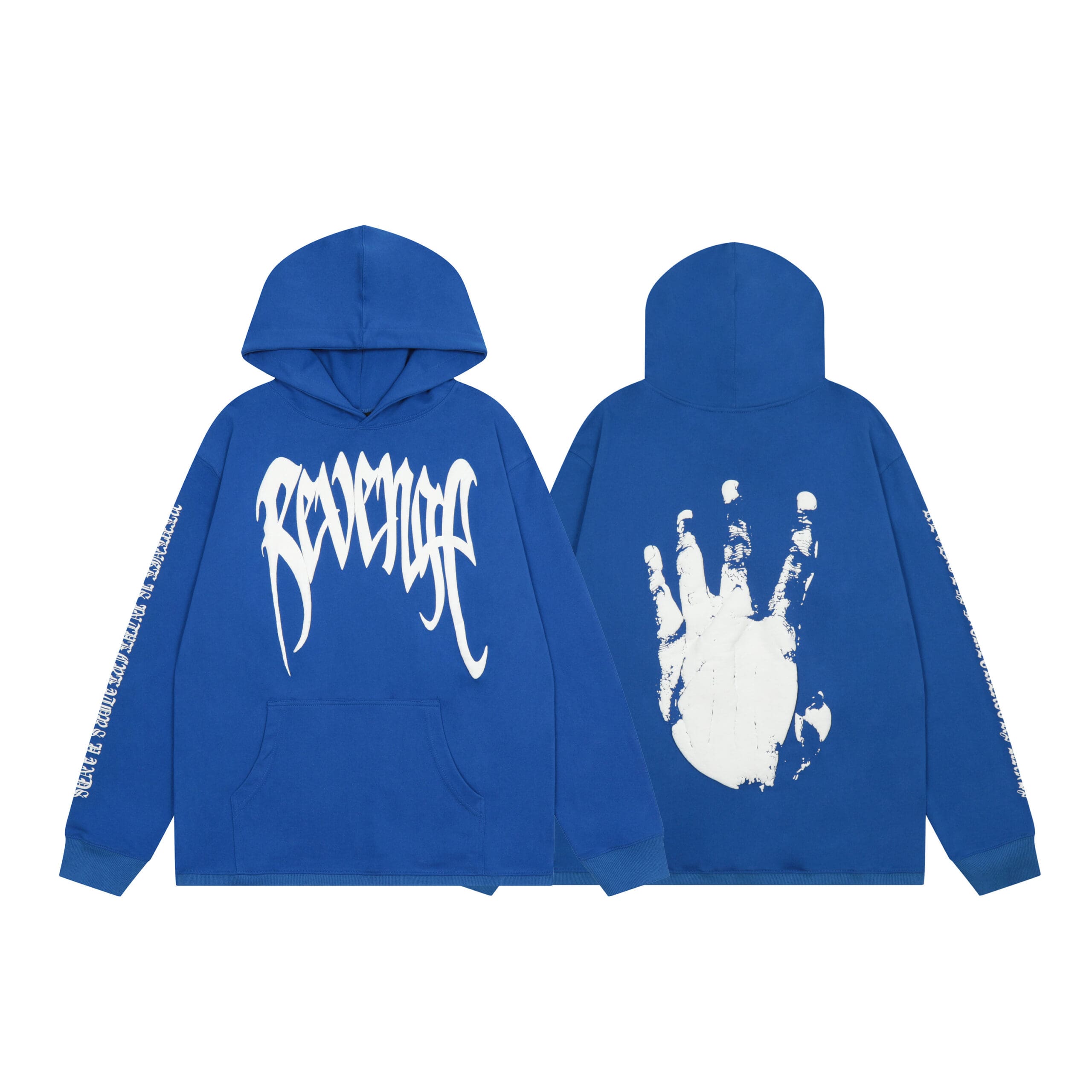 Revenge Style Black Skull Logo Hoodie 2