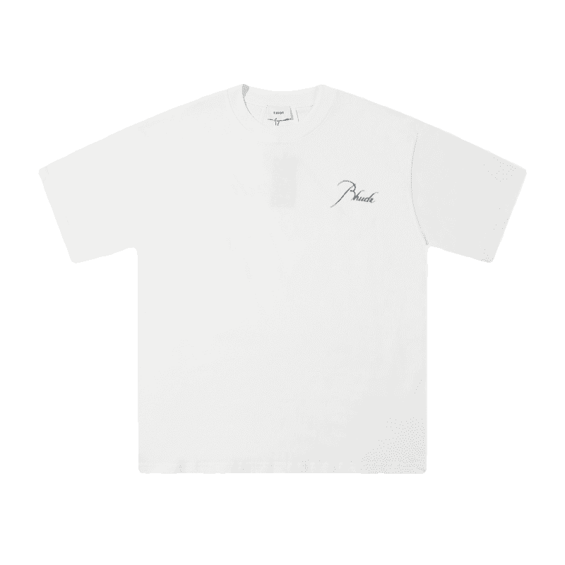 Rhude Cursive Script Letter Tee