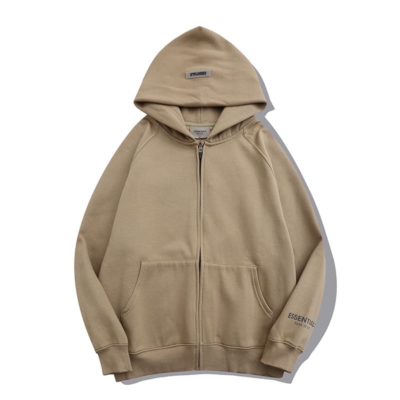 Fog Essentials High Street Zipper Sweater Hooded Coat