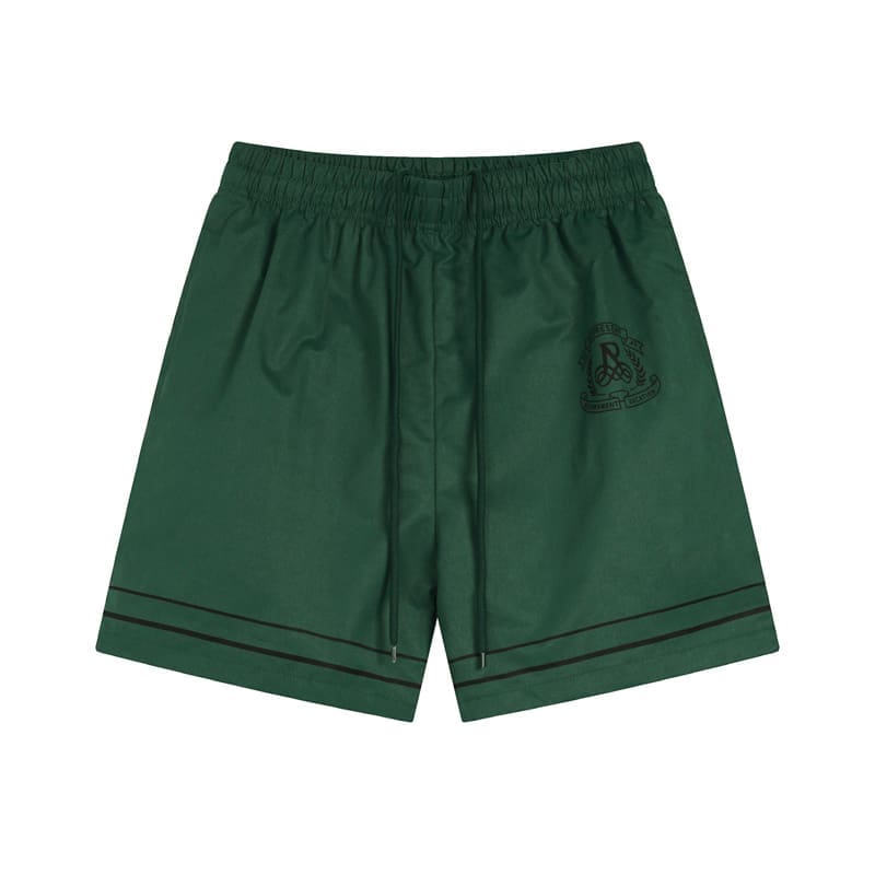 Represent Retro Alphabet Print Loose Short Sleeve Shirt and Shorts Set