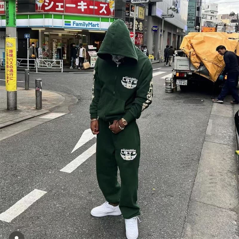 Corteiz Devil Island Letter Logo Cardigan