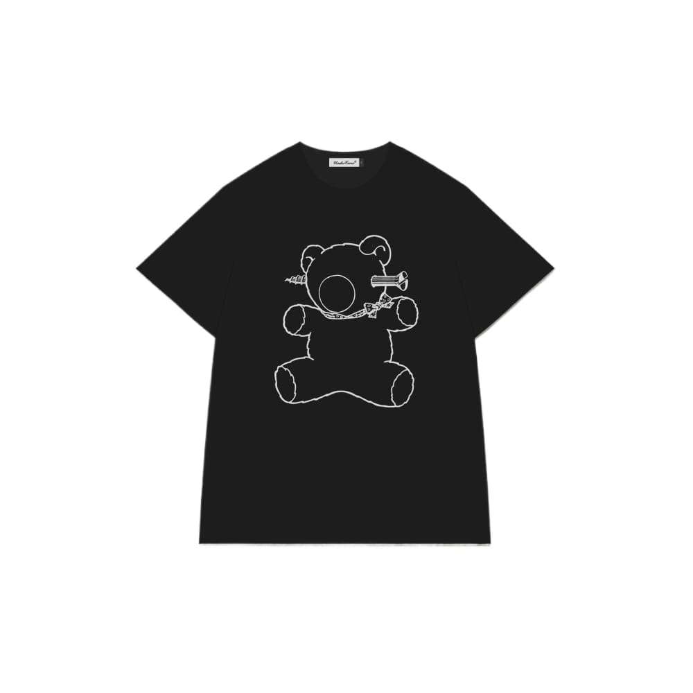Undercover Screw Bear Trendy Retro T-Shirt for Men and Women