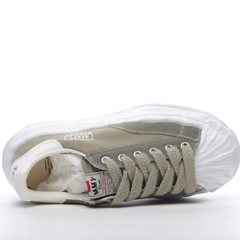 mmy Ma*s*n miharayasuhiro wayne original sole leather low sneaker grwy g