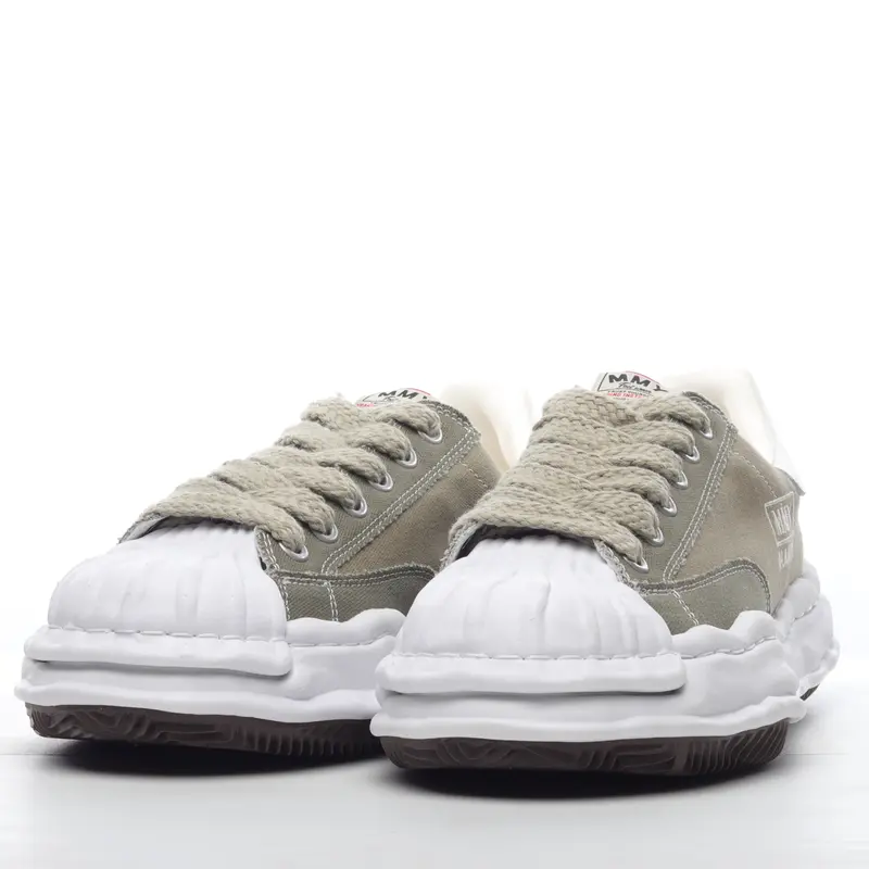 mmy Ma*s*n miharayasuhiro wayne original sole leather low sneaker grwy g