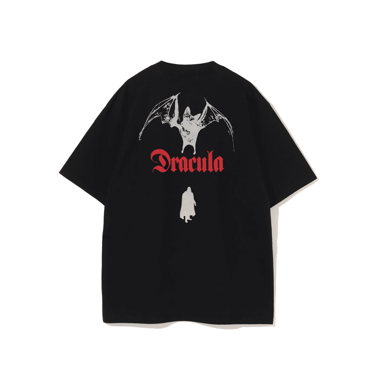 Undercover Dracula Retro Washed Print Loose Short Sleeve T-Shirt for Men and Women